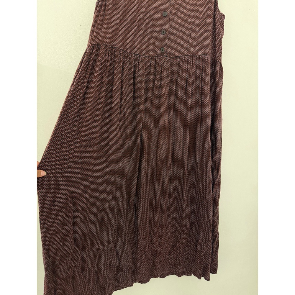 Putumayo Y2K Women's Red Black Jacquard Sleeveless Maxi Dress Size M lagenlook - Picture 4 of 5